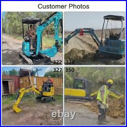 2.5Ton Mini Excavator Side Swing Digger Kubota D902 Diesel Engine+ 4 Attachments