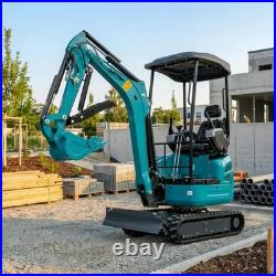2.5Ton Mini Excavator Side Swing Digger with Kubota D902 Engine Extendable Track