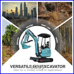 2.5Ton Mini Excavator Side Swing Digger with Kubota D902 Engine Extendable Track