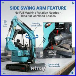 2.5 Ton Hydraulic Mini Excavator 16 HP Kubota Diesel Engine USA Stock Free ship