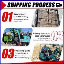 2.5 Ton Hydraulic Mini Excavator 16 HP Kubota Diesel Engine USA Stock Free shipp