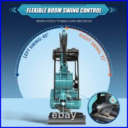 2.5 Ton Mini Excavator KUBOTA Diesel Expanding Tracks Side Swing + Attachments