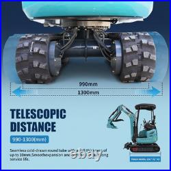 2.5 Ton Mini Excavator KUBOTA Diesel Expanding Tracks Side Swing + Attachments