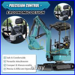 2.5 Ton Mini Excavator KUBOTA Diesel Expanding Tracks Side Swing + Attachments