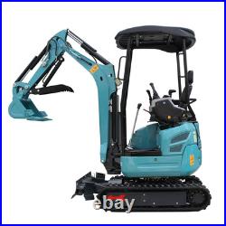 2.5 Ton Mini Excavator KUBOTA Diesel Expanding Tracks Side Swing + Attachments