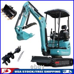 2.5 Ton Mini Excavator KUBOTA Diesel Expanding Tracks Side Swing + Attachments