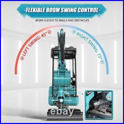 2.5 Ton Mini Excavator Kubota D902 Engine Side Swing Extendable Track Digger EPA