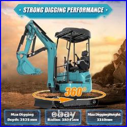 2.5 Ton Mini Excavator Kubota D902 Engine Side Swing Extendable Track Digger EPA