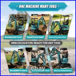 2.5 Ton Mini Excavator Kubota D902 Engine Side Swing Extendable Track Digger EPA