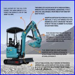 2.5 Ton Mini Excavator Kubota Hydraulic Retractable Track Offset Boom Digger
