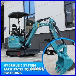 2.5 Ton Mini Excavator Kubota Hydraulic Retractable Track Offset Boom Digger