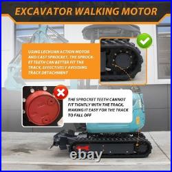 2.5 Ton Mini Excavator Kubota Hydraulic Retractable Track Offset Boom Digger