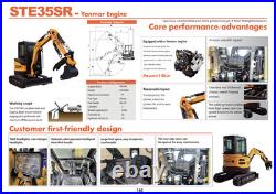 2.8 Ton Mini Excavator Digger Yanmar Diesel Engine Hydraulic Thumb&Pilot Control