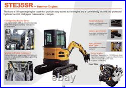 2.8 Ton Mini Excavator Digger Yanmar Diesel Engine Hydraulic Thumb&Pilot Control