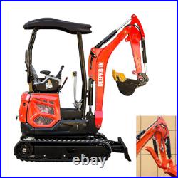 2 Ton 4409lbs 16HP Crawler Cab Mini Excavator with EPA KUBOTA Diesel Engine Digger