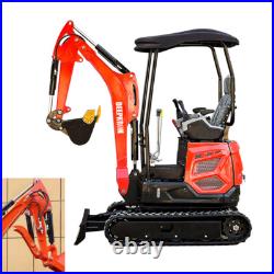 2 Ton 4409lbs 16HP Crawler Cab Mini Excavator with EPA KUBOTA Diesel Engine Digger