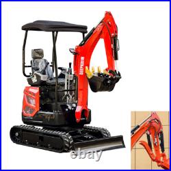2 Ton 4409lbs 16HP Crawler Cab Mini Excavator with EPA KUBOTA Diesel Engine Digger