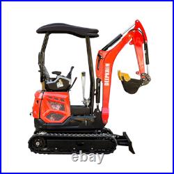 2 Ton 4409lbs 16HP Crawler Cab Mini Excavator with EPA KUBOTA Diesel Engine Digger