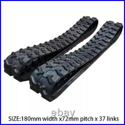 2rubber tracks 7 inches 180 x 72 x 37 Standard Duty Fits Kubota Fits Yanmar, Gehl