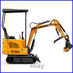 3000LB Mini Excavator 1T 1.2T 1.5 Ton 15HP Crawler B&S EPA Hydraulic Thumb Dozer