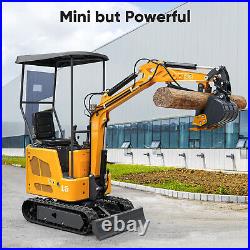 3000LB Mini Excavator 1T 1.2T 1.5 Ton 15HP Crawler B&S EPA Hydraulic Thumb Dozer