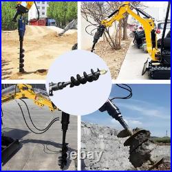 300mm Diameter Auger Drill For 1Ton-1.5Ton Mini Excavator Small Digger Free Ship