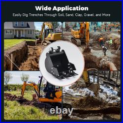 300mm Narrow Bucket For Mini Excavator Attachment with Teeth 12 Trench Bucket 300mm Narrow Bucket For Mini Excavator Attachment with Teeth 12 Trench Bucket