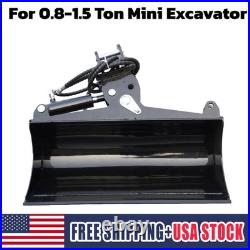 31.5in Tilting Bucket Kit for Mini Excavator 800mm with Hydraulic Hoses & Pins USA