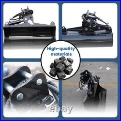 31.5in Tilting Bucket Kit for Mini Excavator 800mm with Hydraulic Hoses & Pins USA