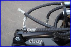 31.5in Tilting Bucket Kit for Mini Excavator 800mm with Hydraulic Hoses & Pins USA