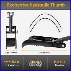 3300LB Mini Excavator 1.5 Ton EPA Hydraulic Thumb Quick Hitch Auger Ripper Rake