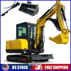 3.5Ton Mini Excavator Kubota Diesel Engine Enclosed Cab Side Swing+4 Attachments 3.5Ton Mini Excavator Kubota Diesel Engine Enclosed Cab Side Swing+4 Attachments