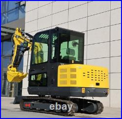 3.5Ton Mini Excavator Kubota Diesel Engine Enclosed Cab Side Swing+4 Attachments 3.5Ton Mini Excavator Kubota Diesel Engine Enclosed Cab Side Swing+4 Attachments