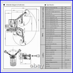 3.5 Ton Excavator with Kubota Engine 25HP Enclosed Cab + Hydraulic Thumb