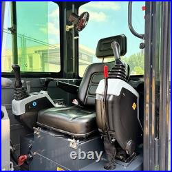 3.5 Ton Excavator with Kubota Engine 25HP Enclosed Cab + Hydraulic Thumb