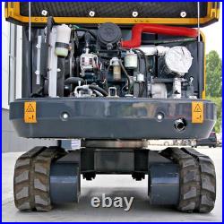 3.5 Ton Excavator with Kubota Engine 25HP Enclosed Cab + Hydraulic Thumb