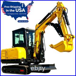 3.5 Ton Kubota 25HP Diesel Mini Excavator, Side Swing Boom Mini Digger EPA