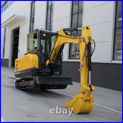 3.5 Ton Kubota 25HP Diesel Mini Excavator, Side Swing Boom Mini Digger EPA
