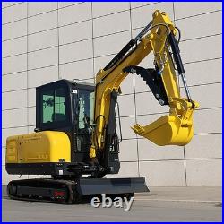 3.5 Ton Mini Excavator Kubota V1505 Diesel with Hydraulic Thumb & Enclosed Cab