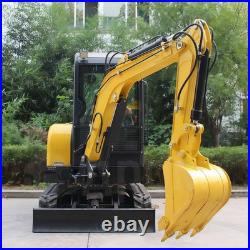 3.5 Ton Mini Excavator Kubota V1505 Diesel with Hydraulic Thumb & Enclosed Cab