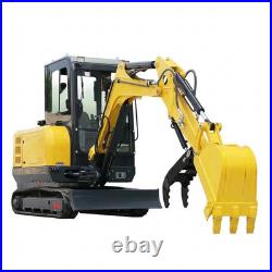 3.5 Ton Mini Excavator Kubota V1505 Diesel with Hydraulic Thumb & Enclosed Cab