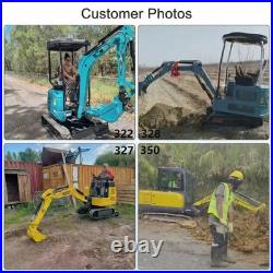 3.5 Ton Mini Excavator Kubota V1505 Diesel with Hydraulic Thumb & Enclosed Cab