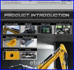 3.5 ton Mini Excavator Kubota Engine 25HP Engine V1505,4 cylinders 2025 New