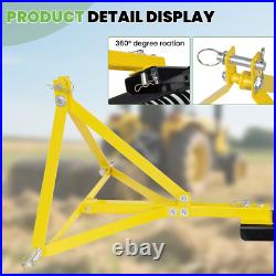 3 Pt Rock Rake 60'' Landscape Soil Gravel Lawn for Cat 1 Campact Tractor Heavy