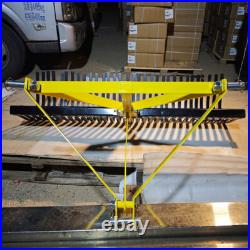 3 Pt Rock Rake 60'' Landscape Soil Gravel Lawn for Cat 1 Campact Tractor Heavy