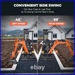 4000 lbs Mini Excavator 23hp Mini Digger Crawler With B&S EPA Certified Engine