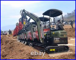 4000 lbs TERROR XX Mini Excavator EPA Kubota D902 Diesel Engine Side Swing New