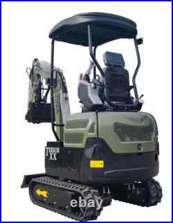 4000 lbs TERROR XX Mini Excavator EPA Kubota D902 Diesel Engine Side Swing New