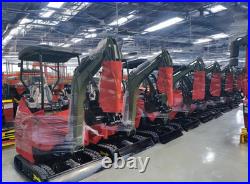 4000 lbs TERROR XX Mini Excavator EPA Kubota D902 Diesel Engine Side Swing New