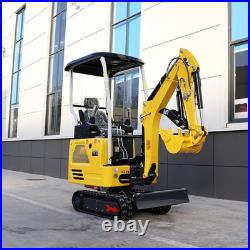 4000lb/1.8 Ton Mini Excavator KUBOTA Diesel Engine Side swing Pilot+7 Attachment